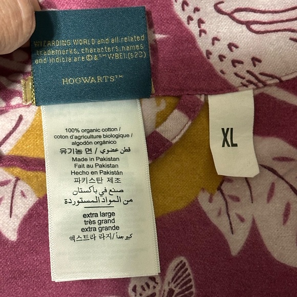 Pottery Barn Teen HARRY POTTER Patronus Damask Flannel Pajama Set Adult XL - Picture 12 of 14